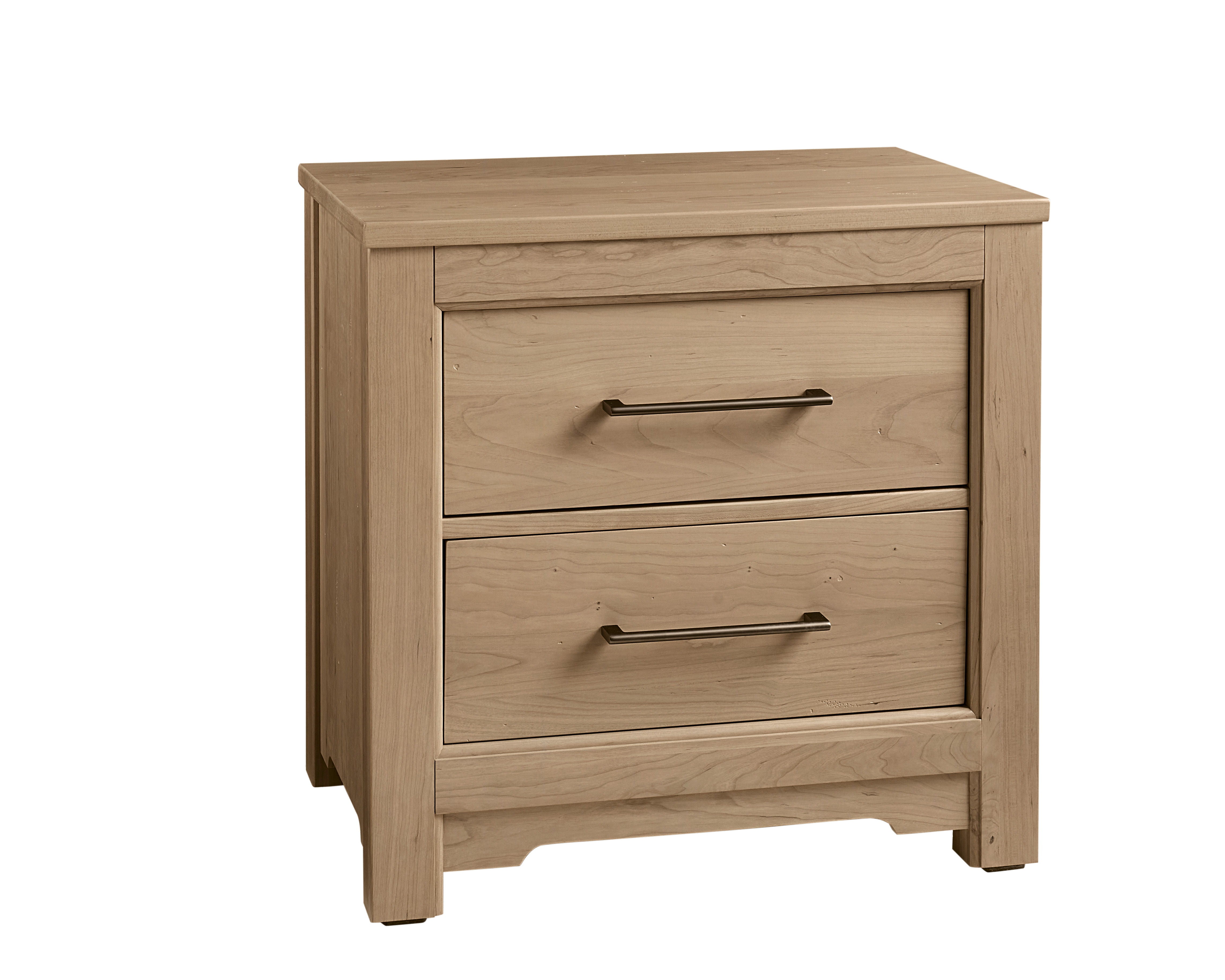 Bleached on sale wood nightstand