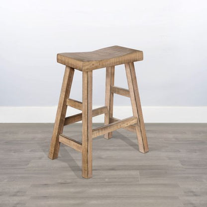 Marina - Stool With Wood Seat