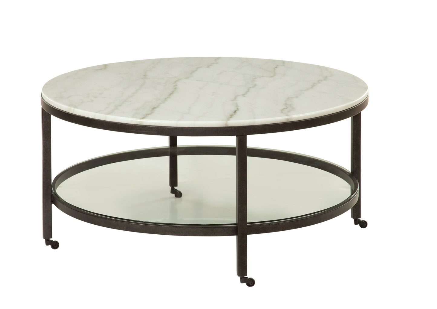 Whitman - Round Cocktail Table - White