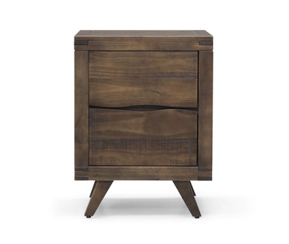 Pasco - Nightstand With Glides - Dark Brown