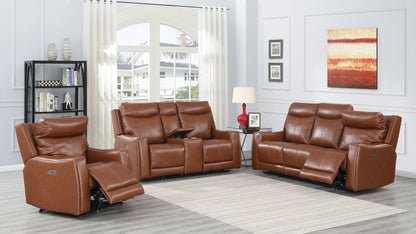 Natalia - Recliner Sofa Coach - Dark Brown