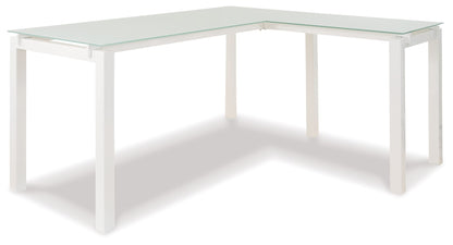Baraga - White - L-desk