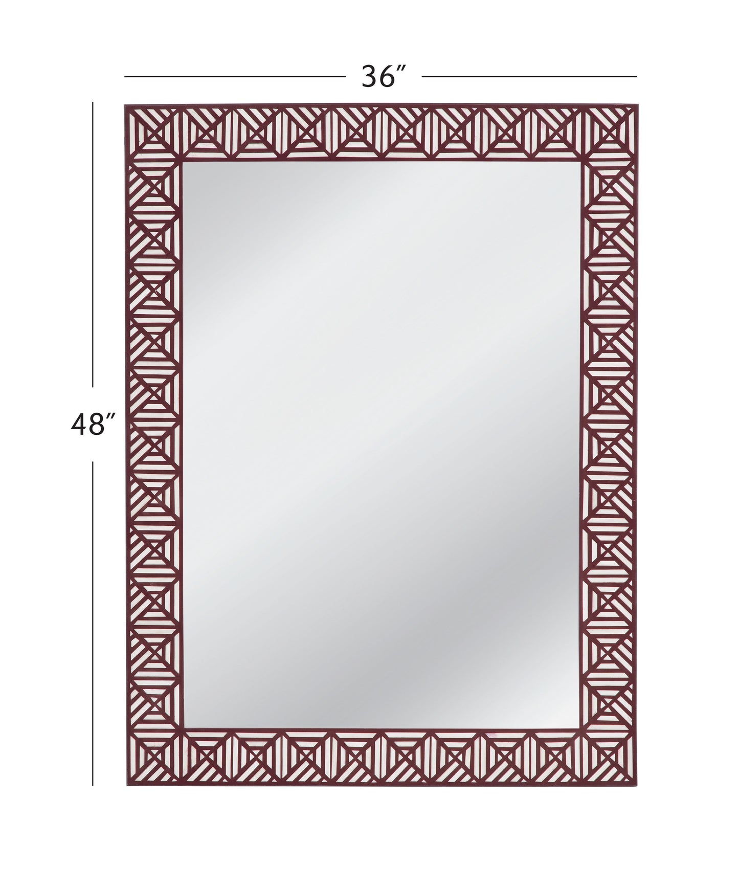 Rouge - Wall Mirror - Red