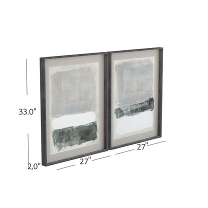 Paver Blocks II - Framed Print - Dark Gray