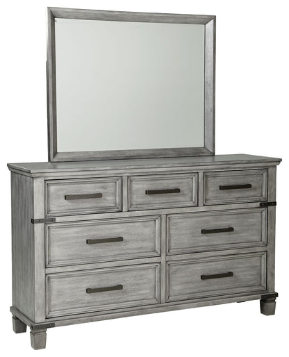 Russelyn - Gray - Dresser, Mirror