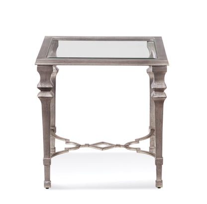 Sylvia - Square End Table - Silver