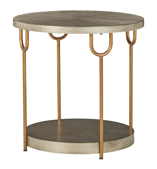 Ranoka - Platinum - Round End Table