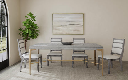 Nylah - Dining Table - Pearl Silver