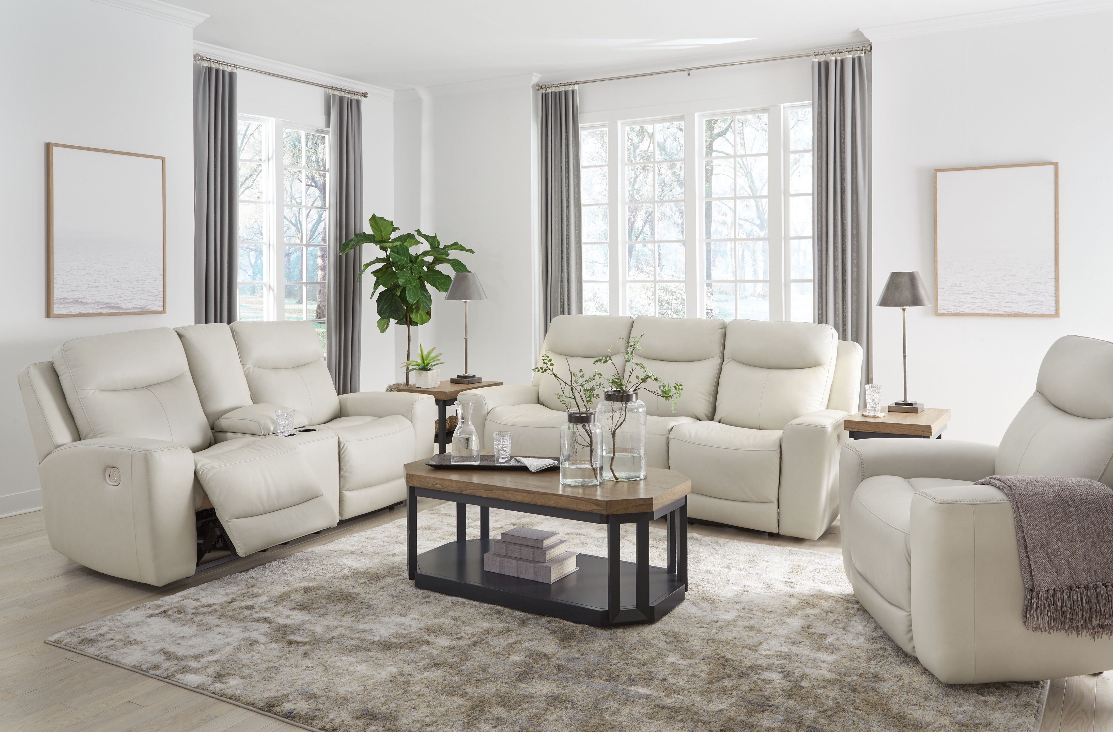 Loveseat discount recliner set