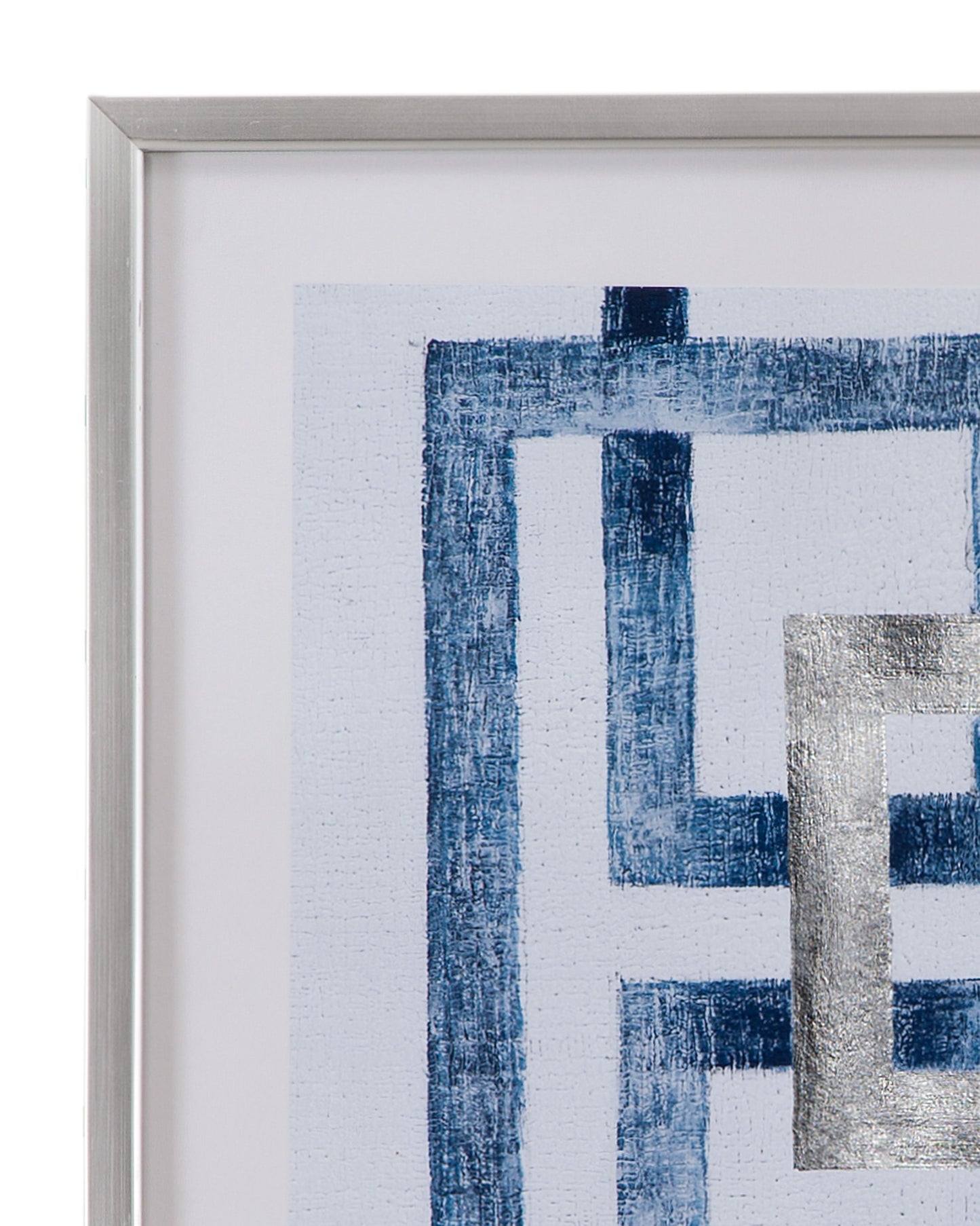 Transversal I - Framed Art - Blue