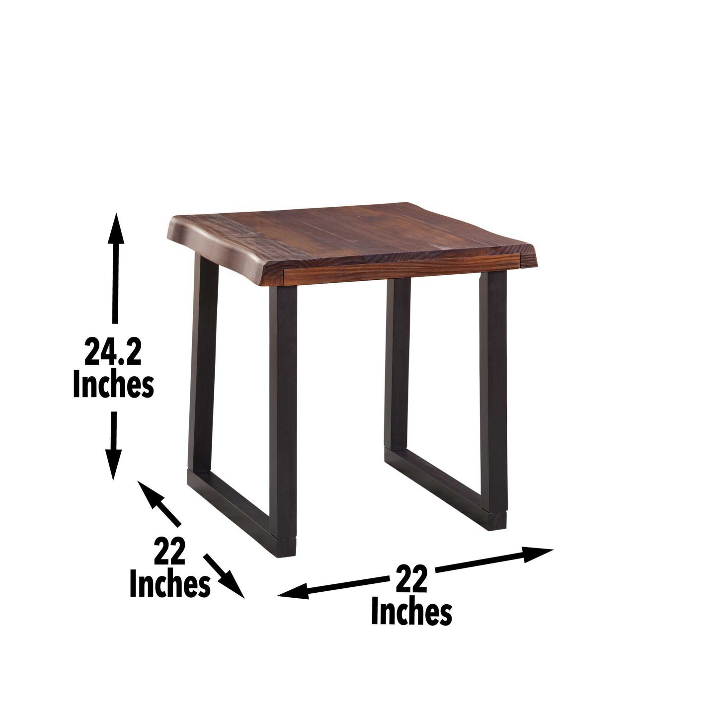 Jennings - Live Edge End Table - Brown